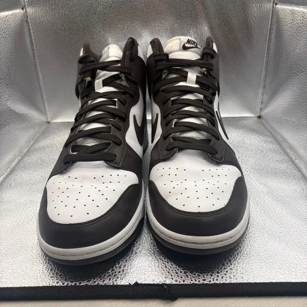 Size 11 Nike Dunk High Black White Mens Lace-Up Athletic DV0829-100 Shoes